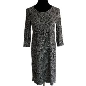 Mama Licious Grey Melange 3/4 Sleeve Short Maternity Dress | SZ Small | NWT